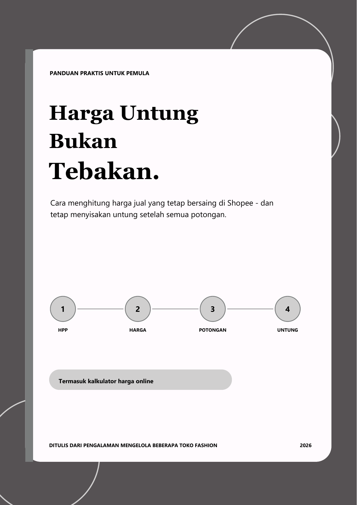 Sampul Harga Untung Bukan Tebakan